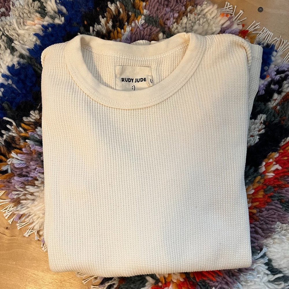 Rudy Jude Adult Signature Thermal Top Natural S -NWOT